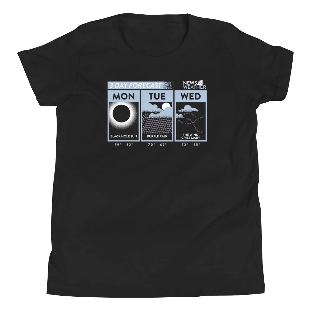 3 Day Forecast Kid's Youth Tee