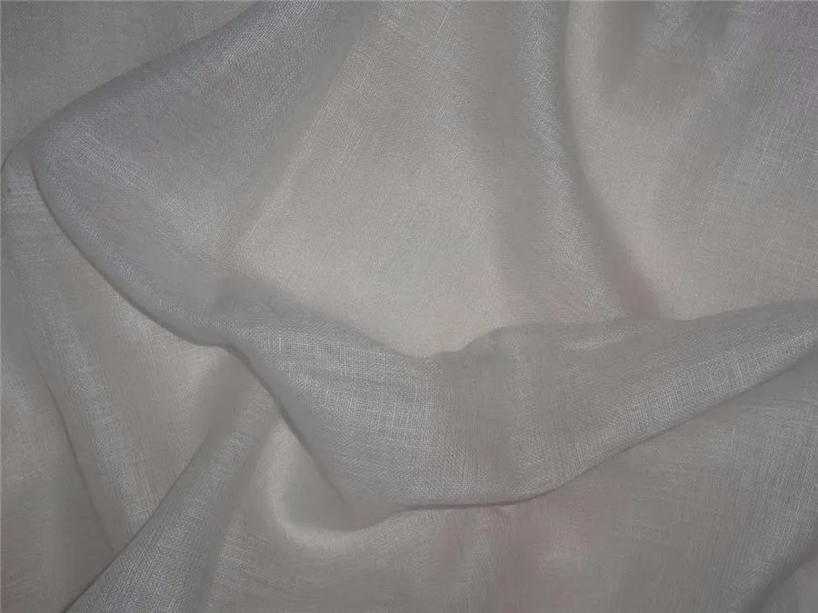 50 yards of Thin 26 momme off white /light cream pure linen fabric 58" wide Dyeable