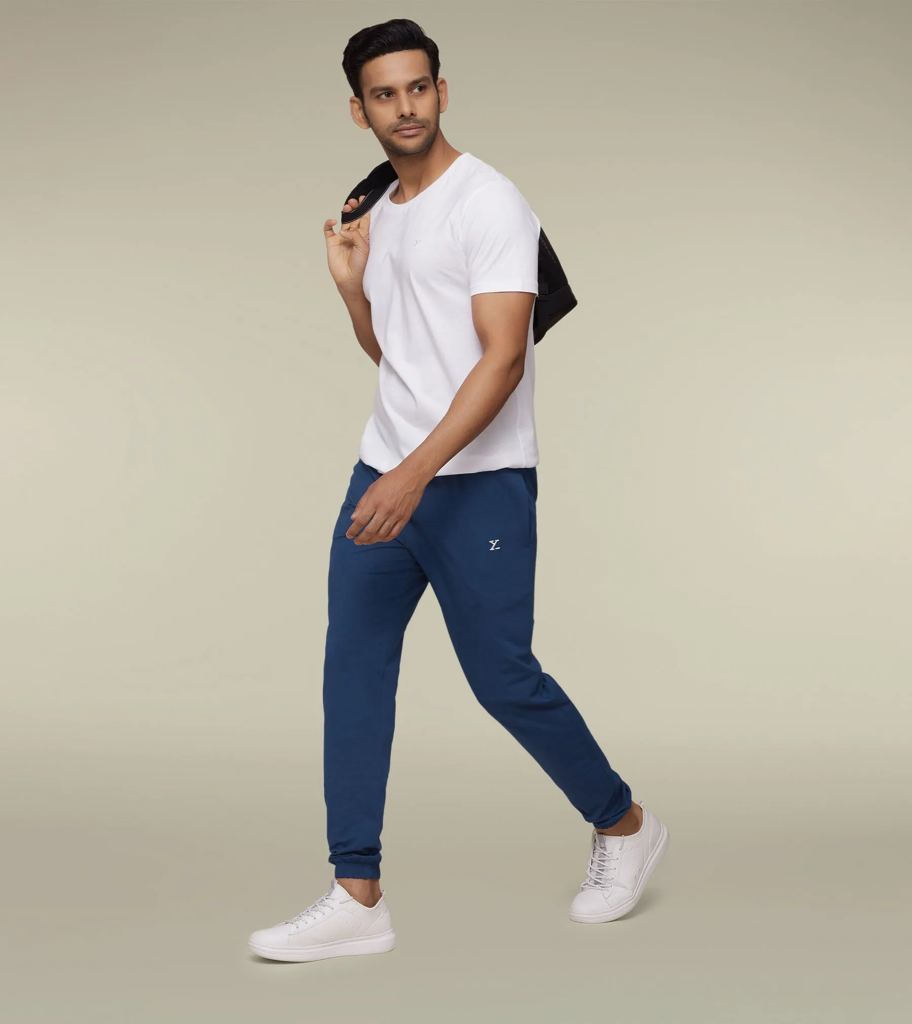 Ace Modal-Cotton Joggers Estate Blue