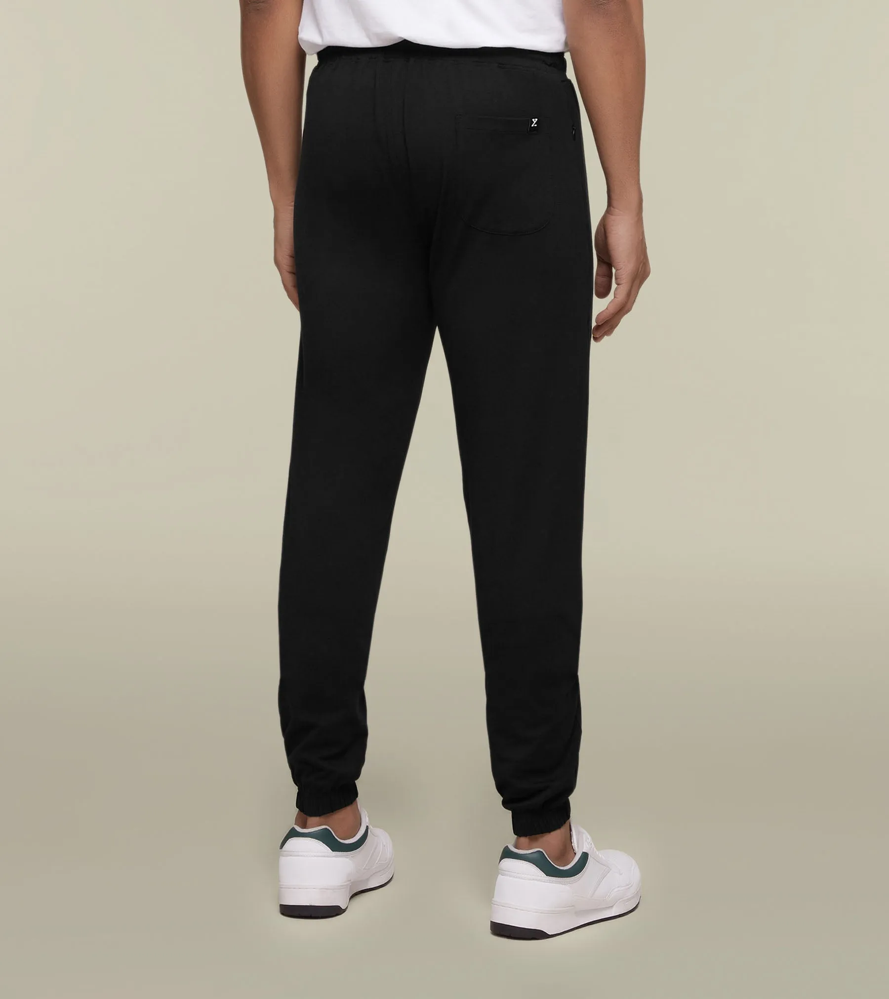 Ace Modal-Cotton Joggers Pitch Black