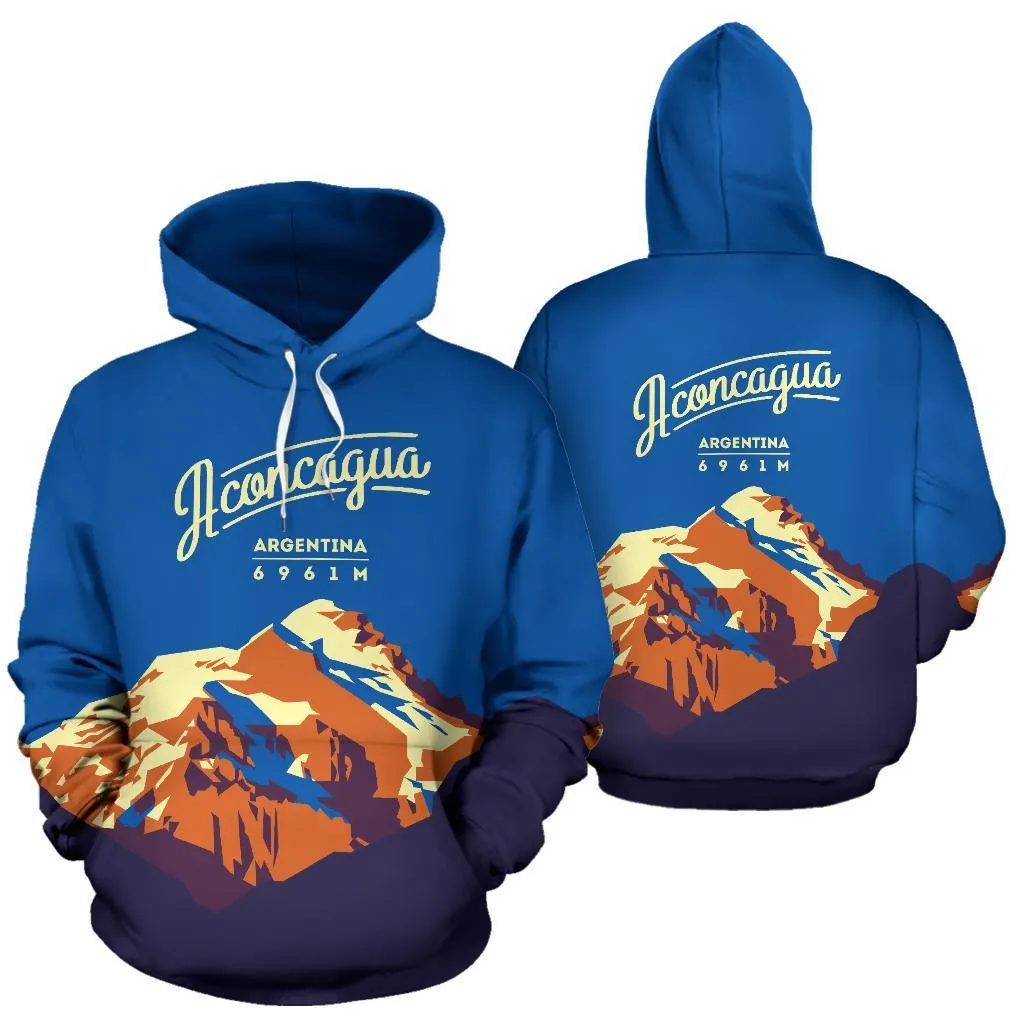 Aconcagua Mountain All Over Print Hoodie - BN14