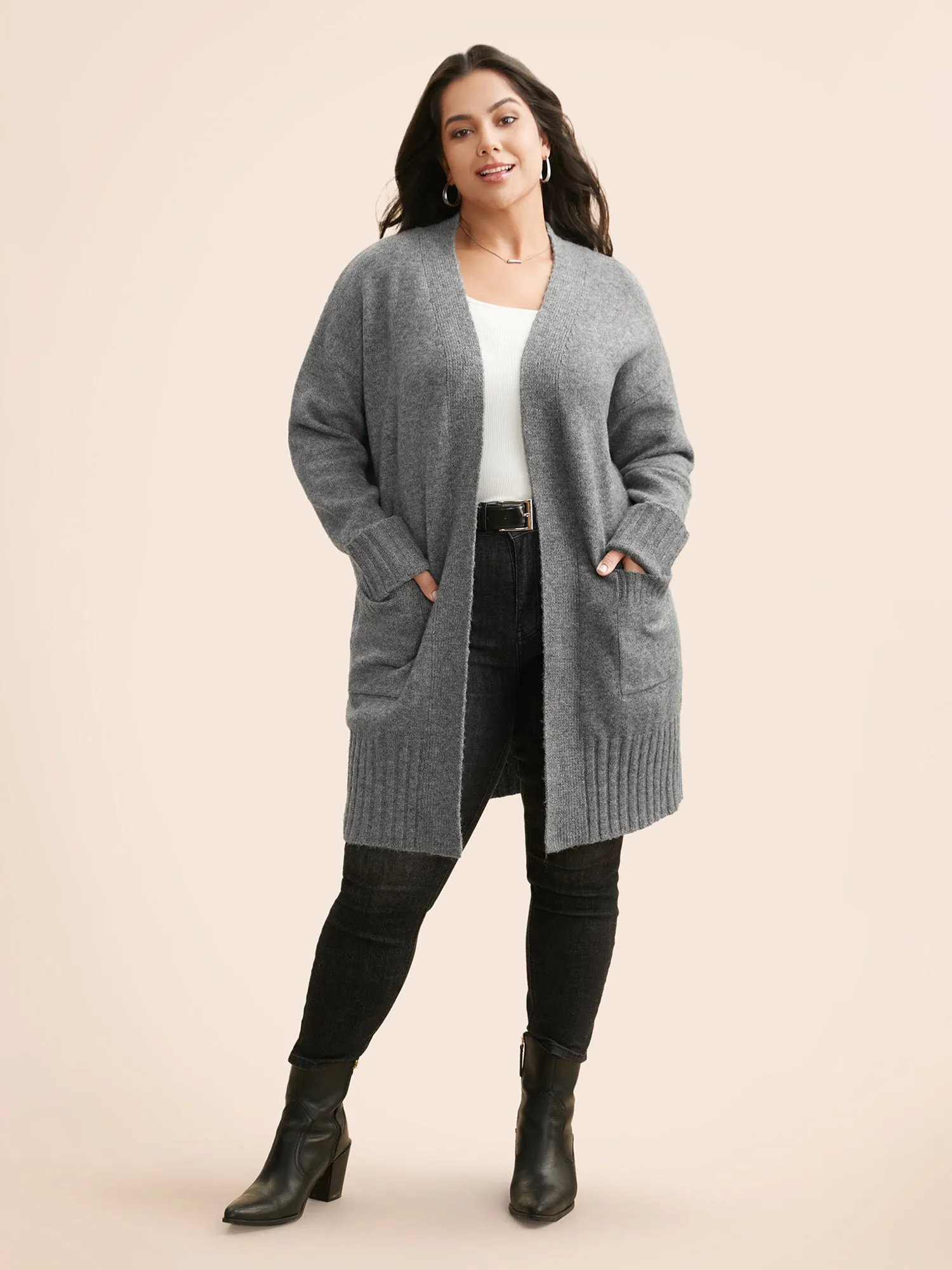 Airy Cozy Long Open Cardigan