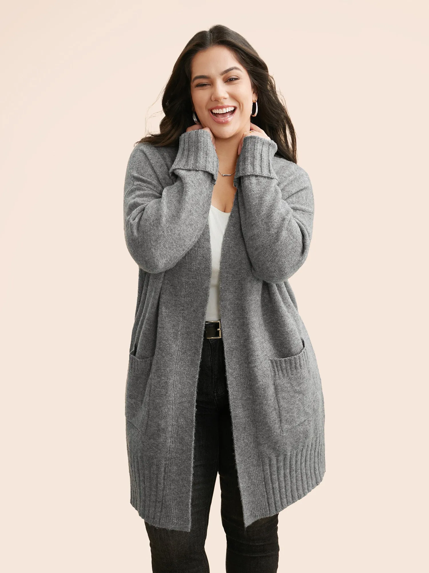 Airy Cozy Long Open Cardigan