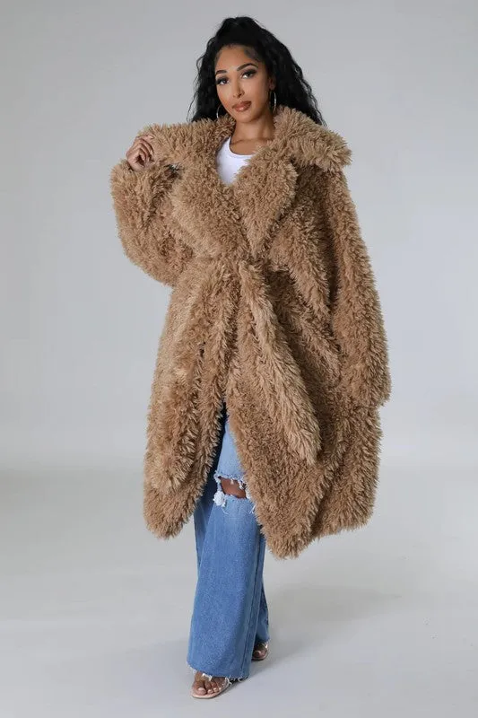 Amy Teddy Faux Fur Coat