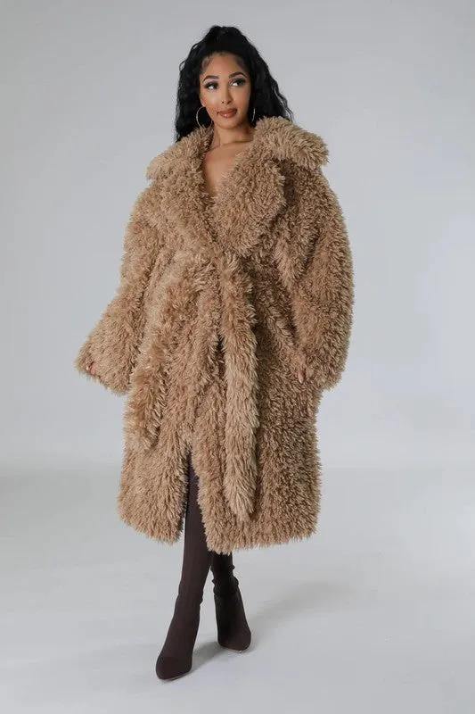 Amy Teddy Faux Fur Coat