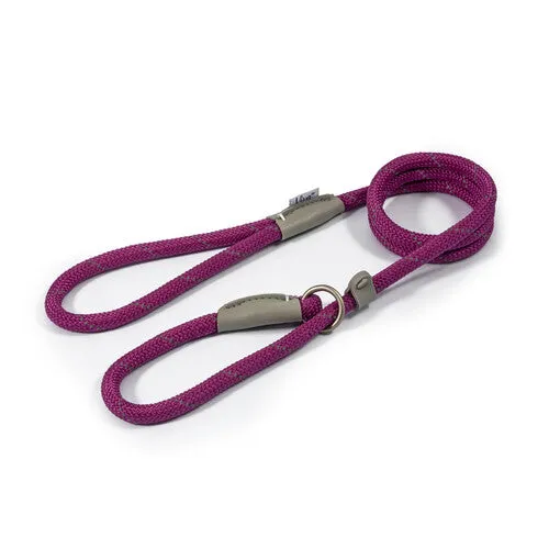 Ancol Viva Rope Slip Reflective Purple  1.2mX12mm