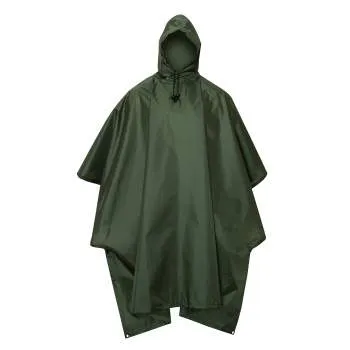 Army OD Green GI Type Military Rip Stop Ponchos