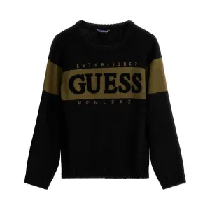 Big Boys Soft Blend Embroidered Chenille Logo Sweater