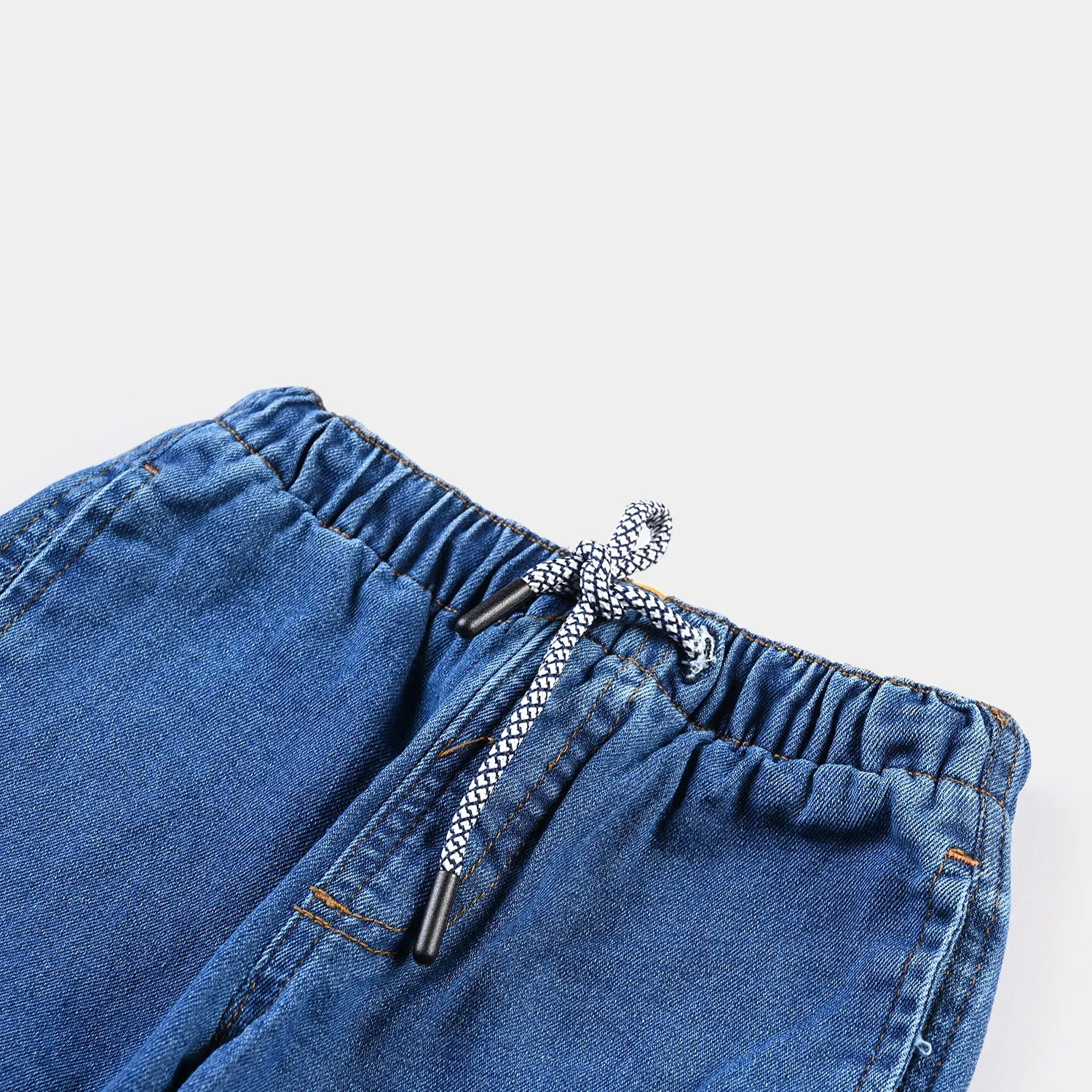 Boys Denim Stretch Pant Find Adventure-Mid Blue