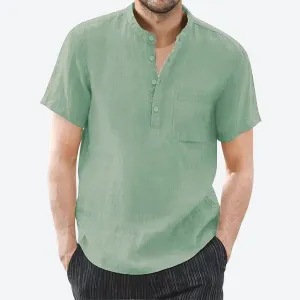 Casual Short-Sleeve Henley Shirts