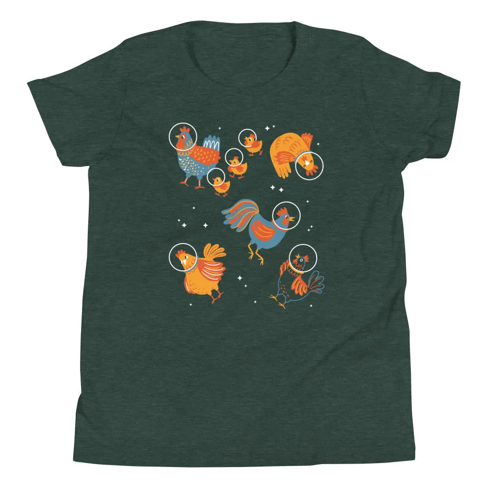 Chickens In Space Kid's Youth Tee