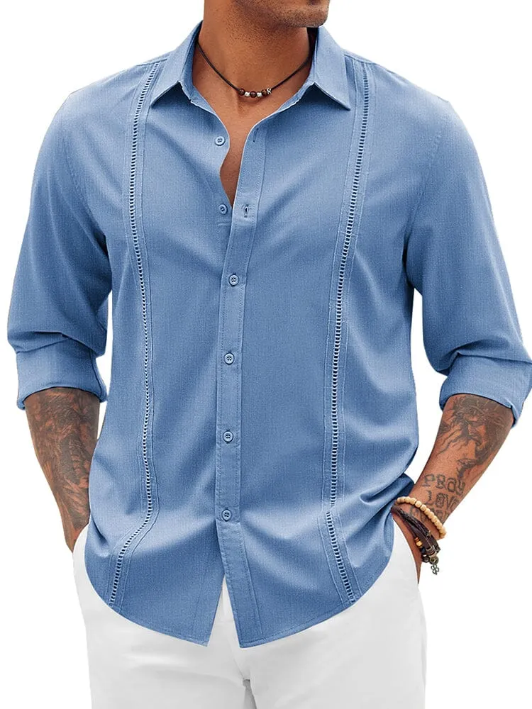 Classic Cuban Guayabera Beach Shirt (US Only)