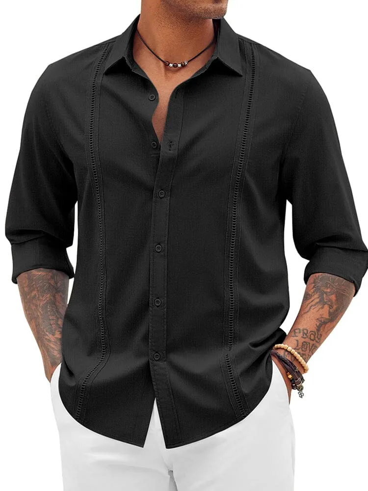 Classic Cuban Guayabera Beach Shirt (US Only)