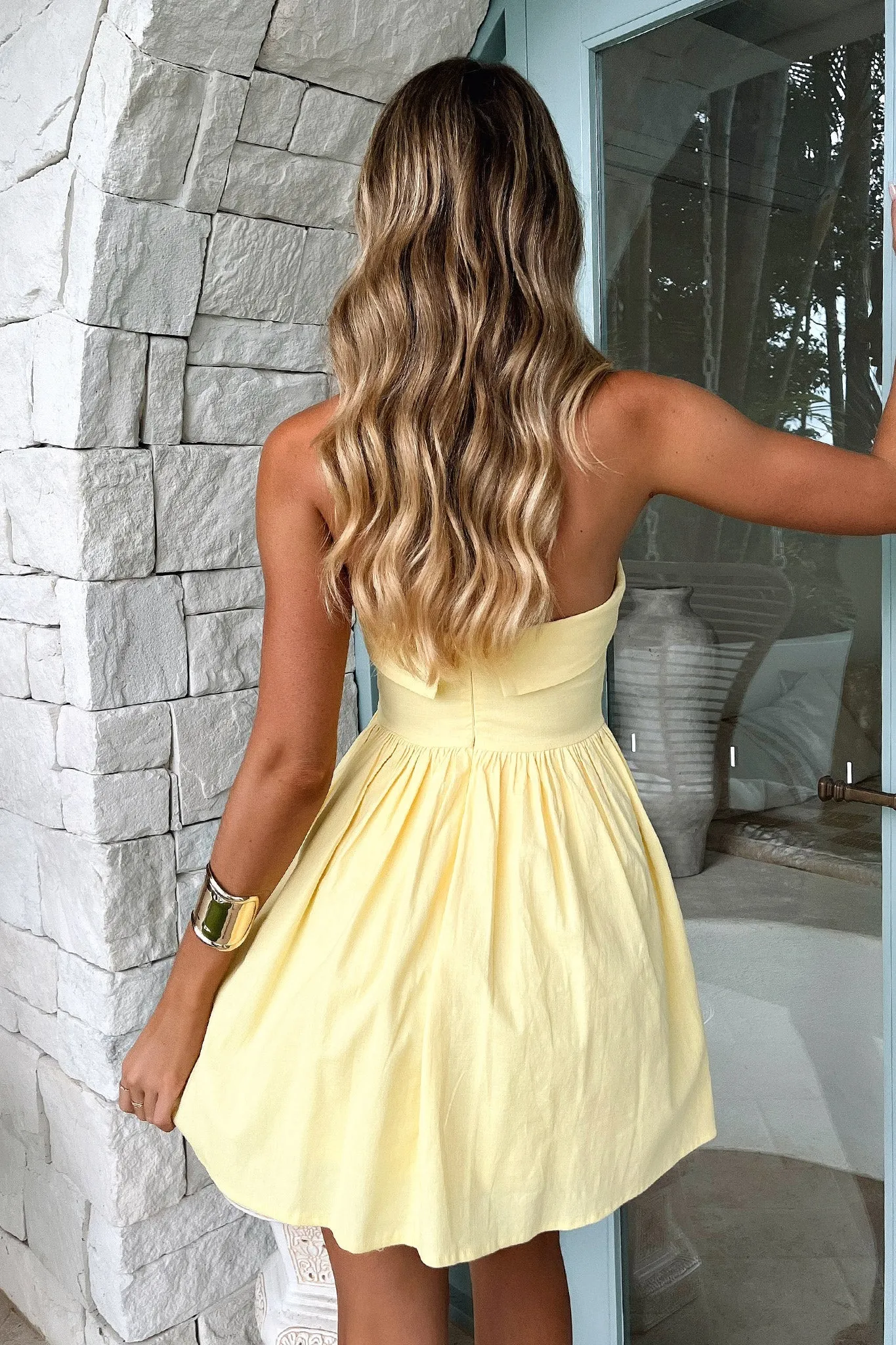 Cornell Mini Dress - Baby Yellow