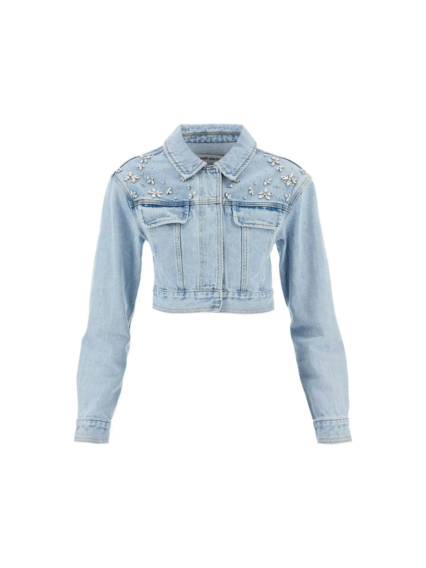 Crystal Embellished Denim Jacket