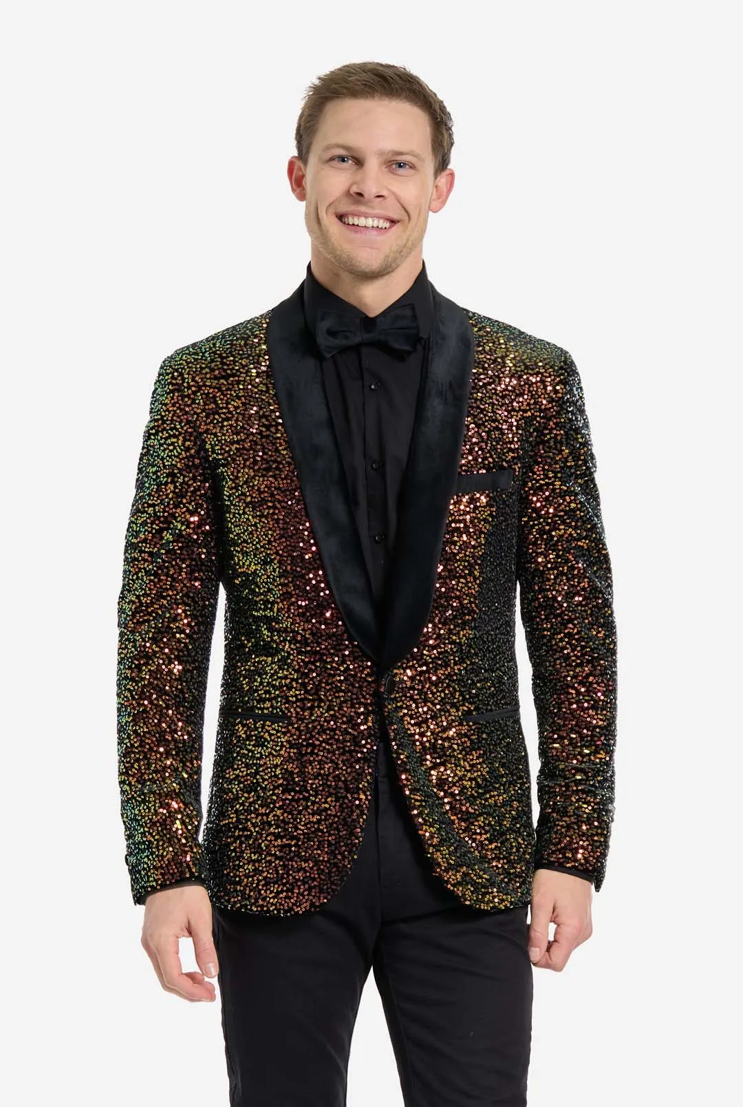 Dinner Jacket - Amber Sequins