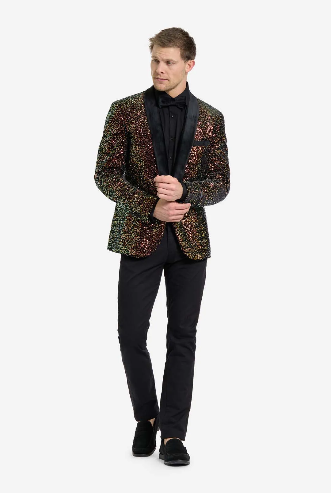 Dinner Jacket - Amber Sequins