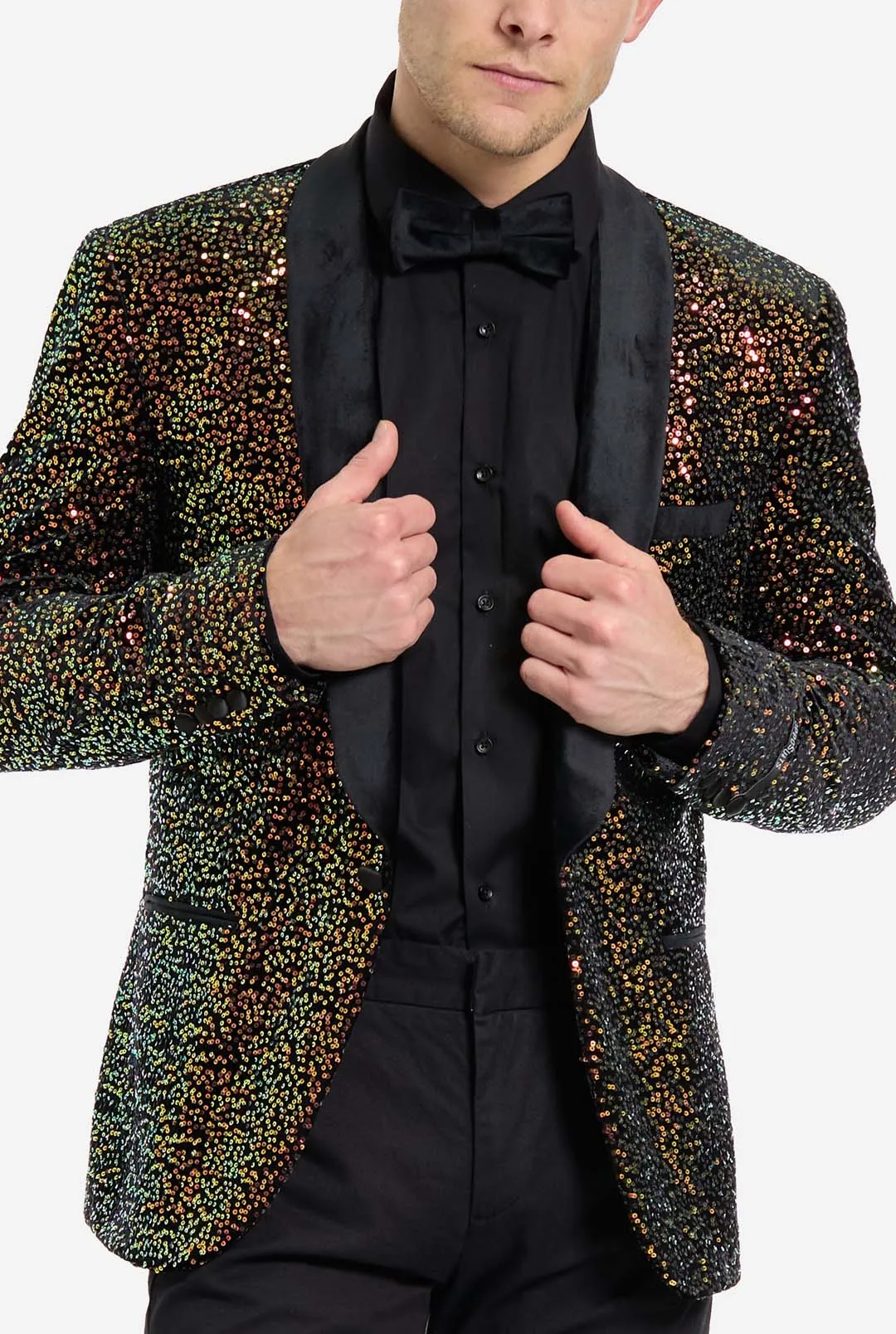 Dinner Jacket - Amber Sequins