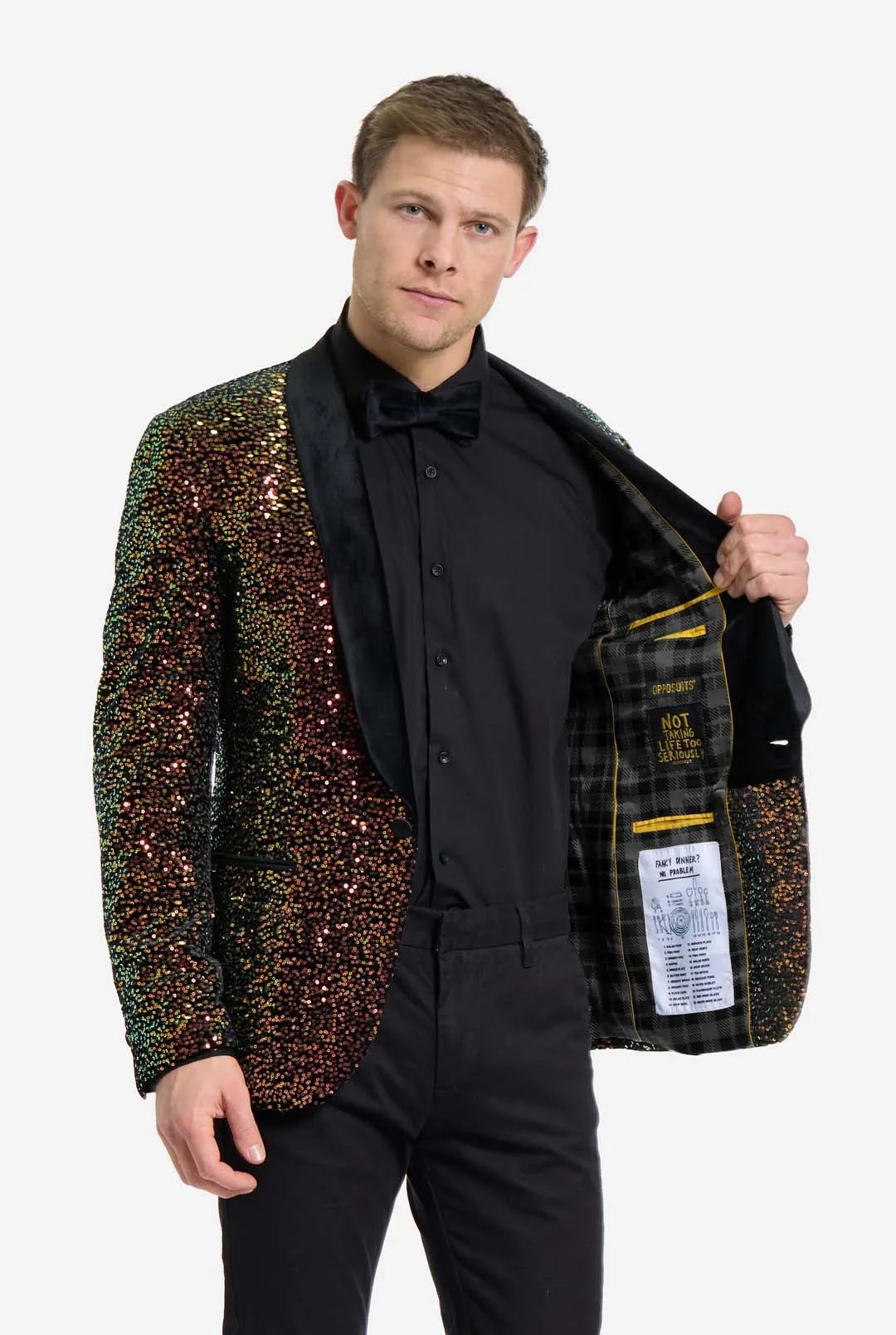 Dinner Jacket - Amber Sequins