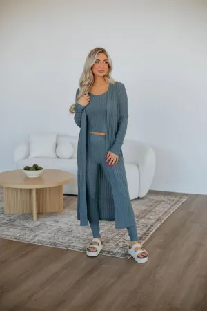 Get Cozy Cardigan - Slate