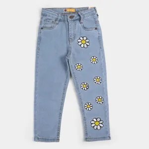 Girls Denim Pant Daisy - LIGHT BLUE