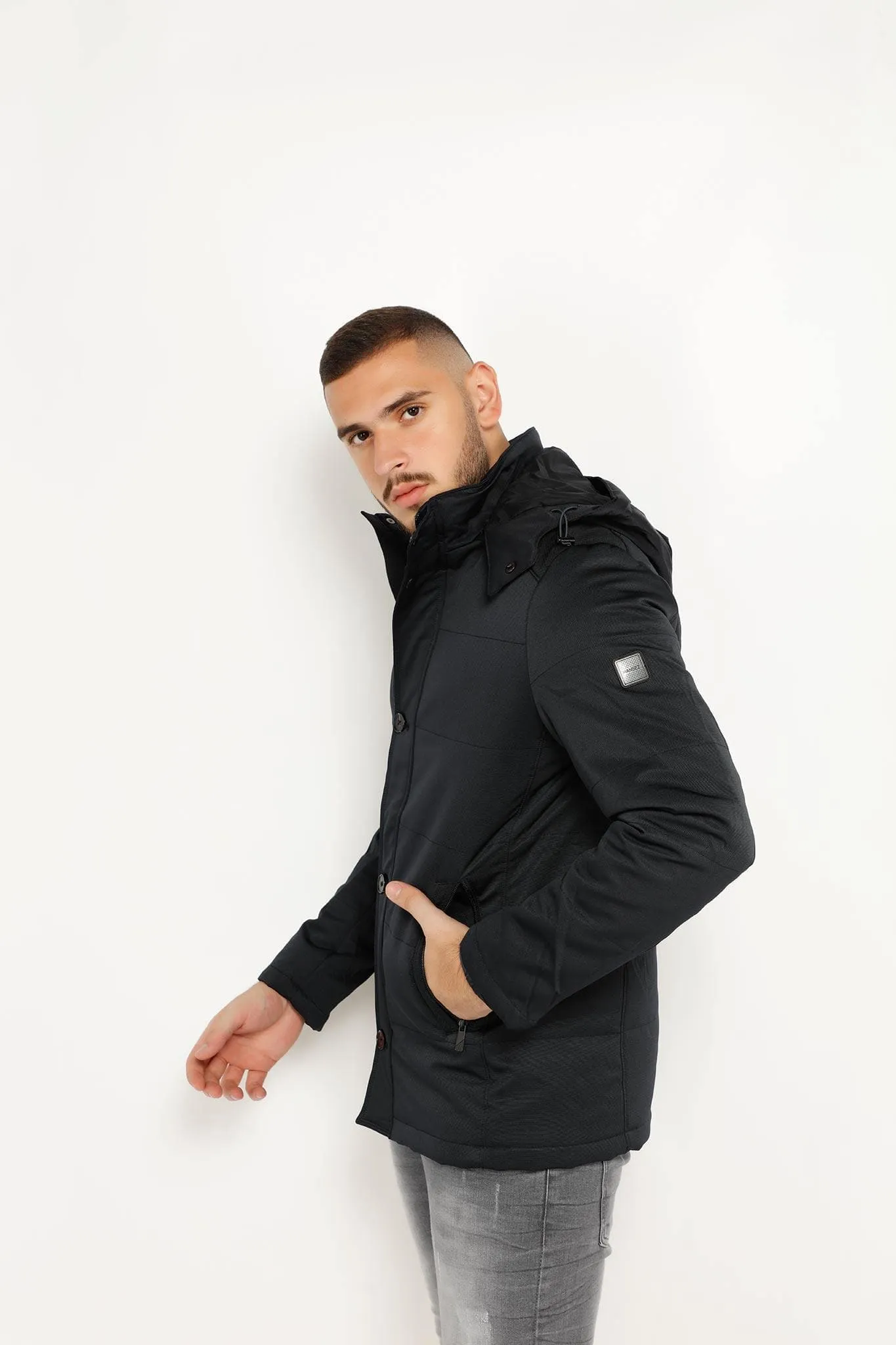 HANEZ PUFF HOODED JACKET HM9005