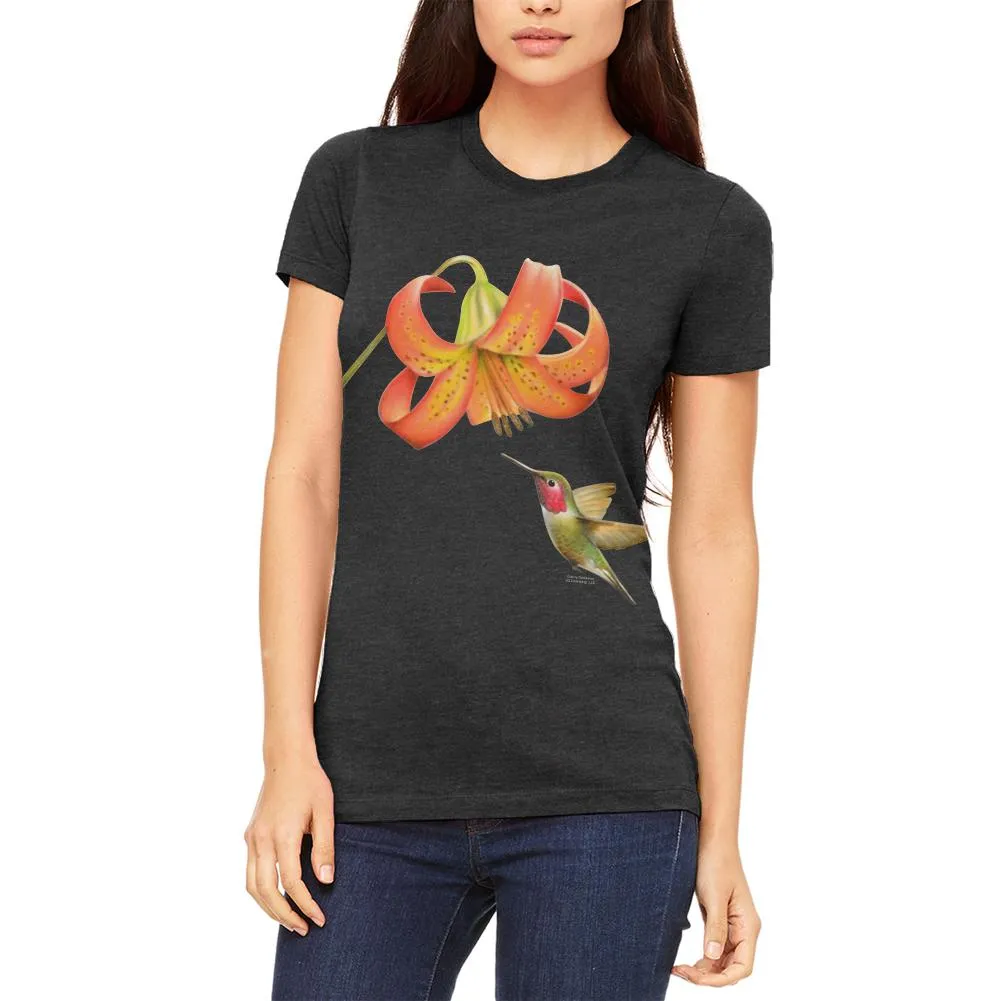 Humming Bird in Spring Juniors Soft T Shirt