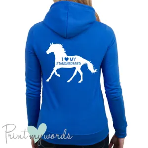 I Love My Standardbred Equestrian Hoodie