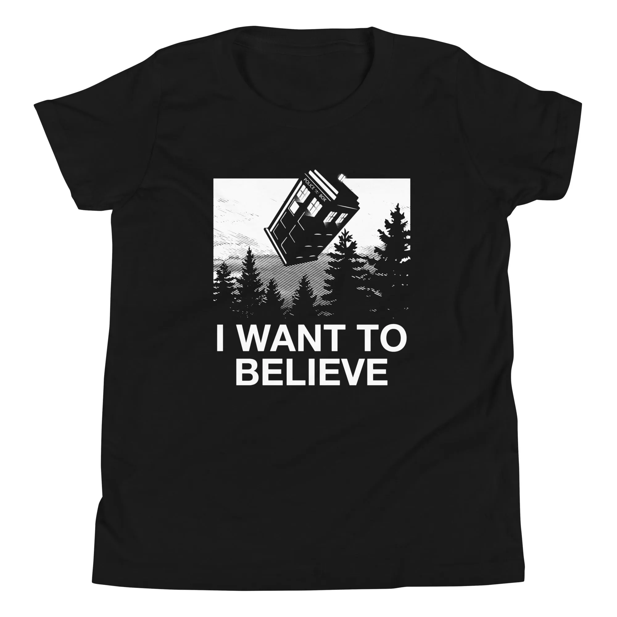 I Want To Believe Tardis Kid's Youth Tee