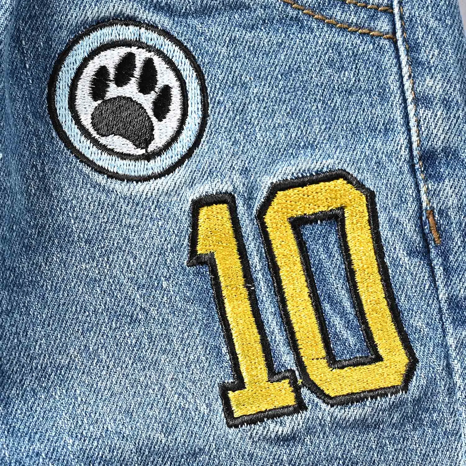 Infant Boys Denim Stretch Denim Pant Tiger-Ice Blue