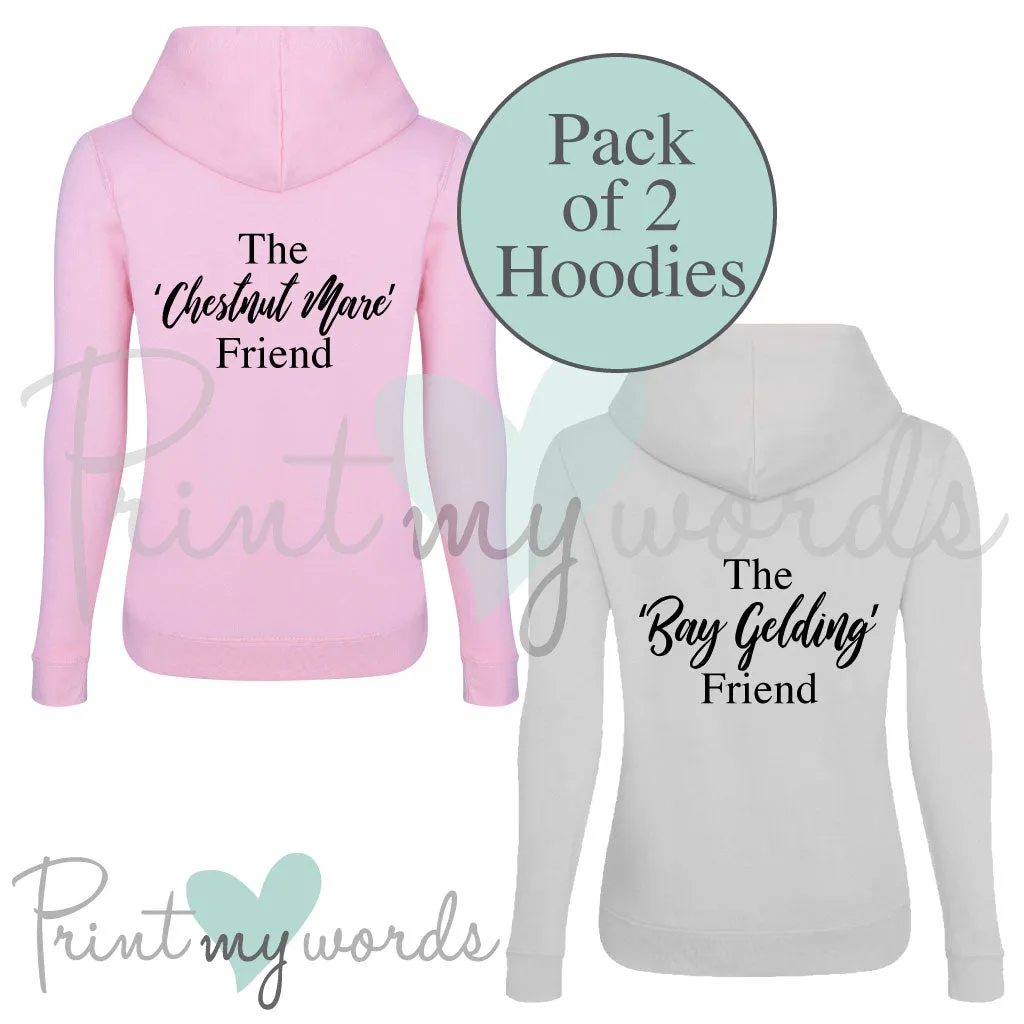 Ladies Pack of 2 Hoodies - Horse Friends