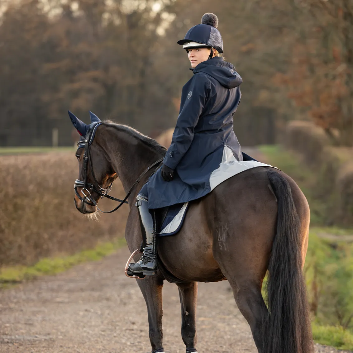 LeMieux Amelie Ladies Lightweight Riding Coat, Navy