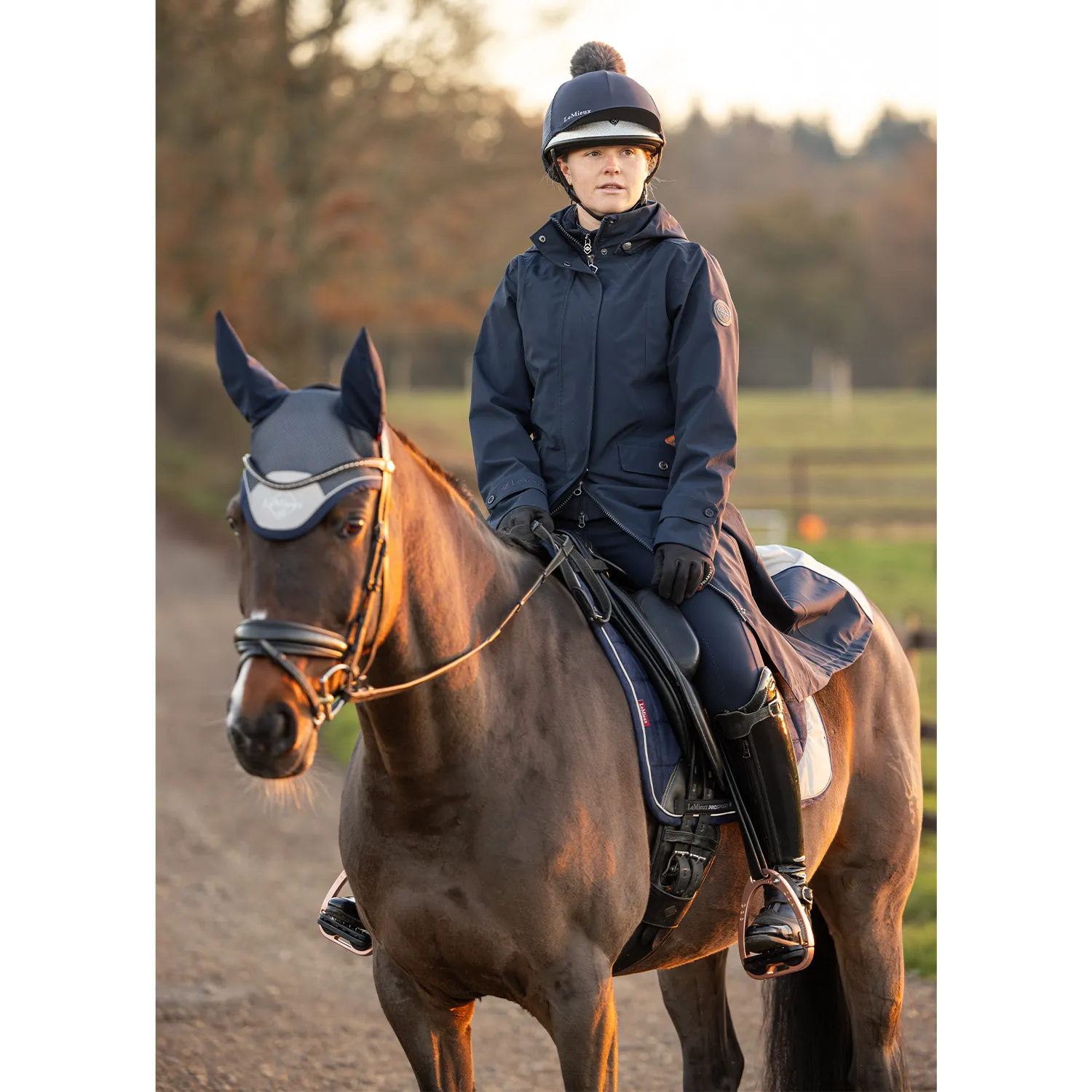 LeMieux Amelie Ladies Lightweight Riding Coat, Navy