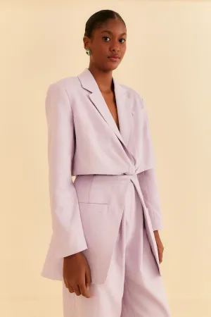 Lilac Cut Out Blazer