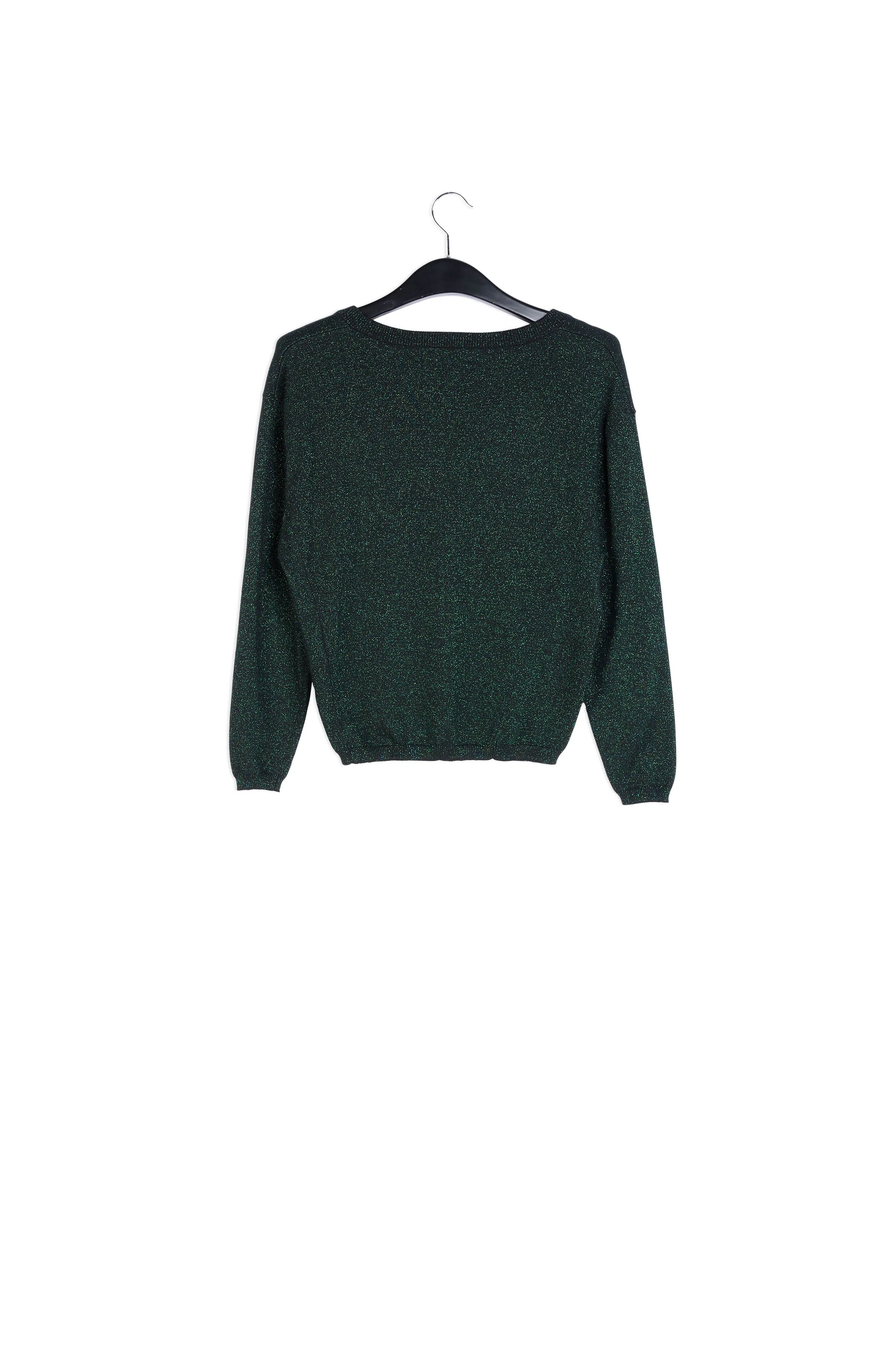 Lurex plaited sweater