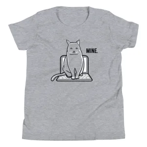 Mine Computer Cat Kid's Youth Tee