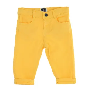 OM M83 Slim fit Stretchable Yellow Pant 1293