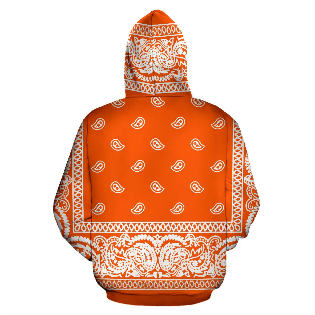 Orange Bandanna Hoodie