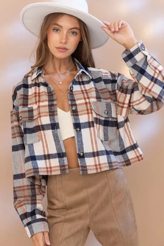 Plaid Shirt Jacket • More Colors