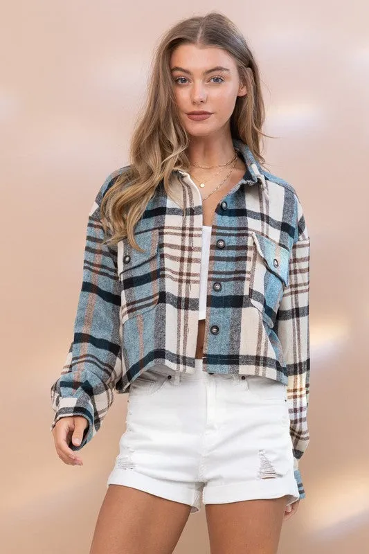 Plaid Shirt Jacket • More Colors