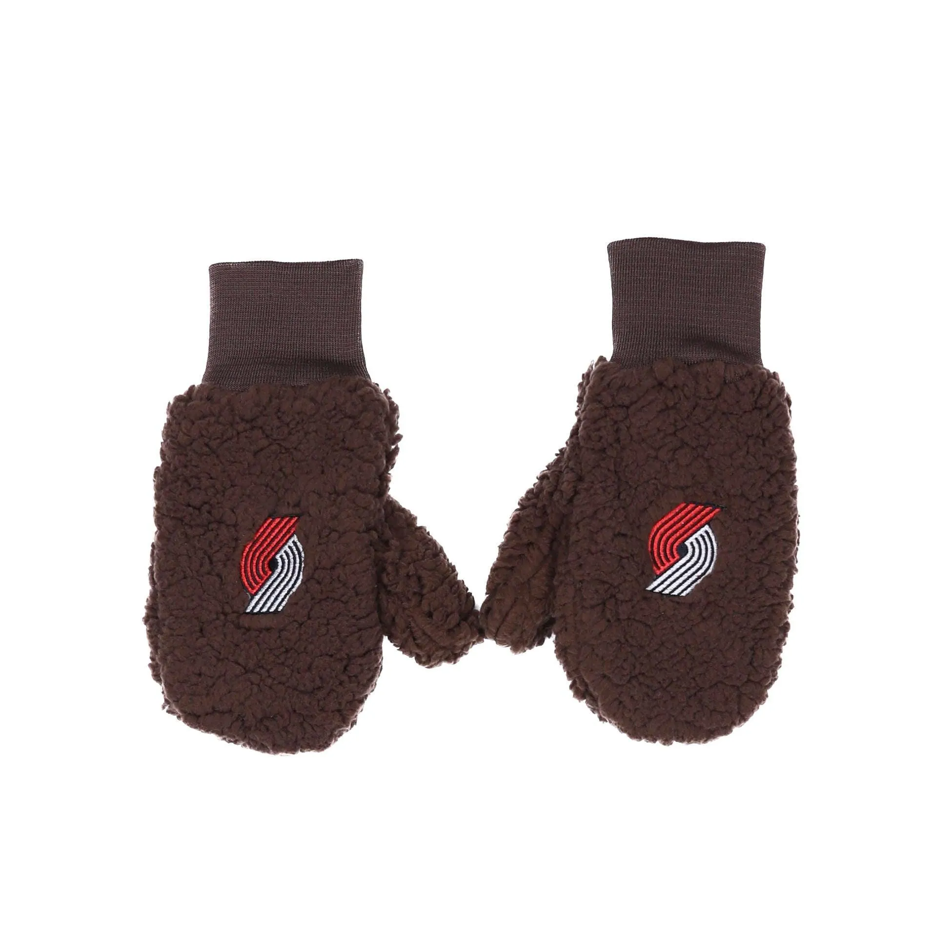 Portland Trail Blazers Brown Women's Sherpa Mittens