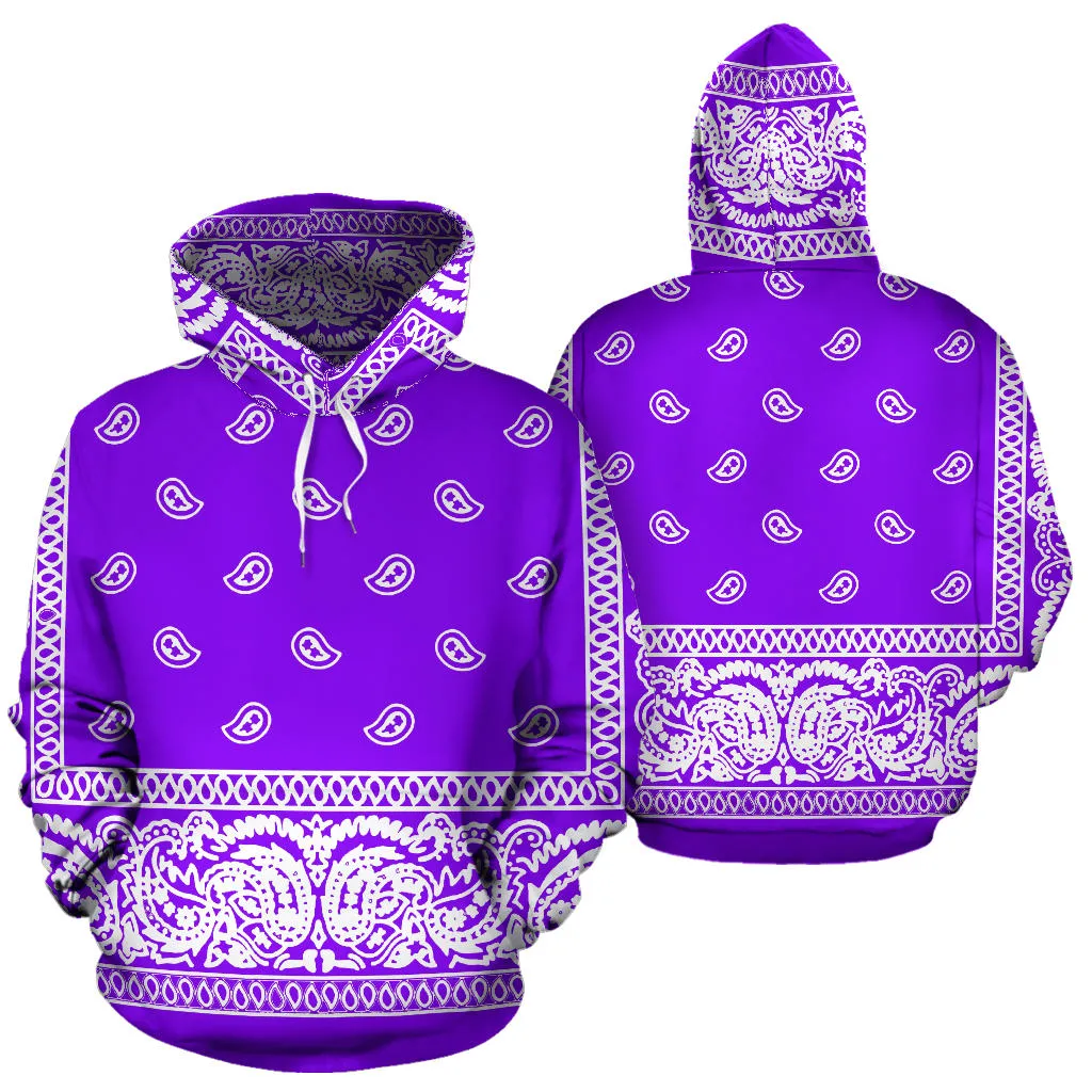 Purple Bandanna Hoodie