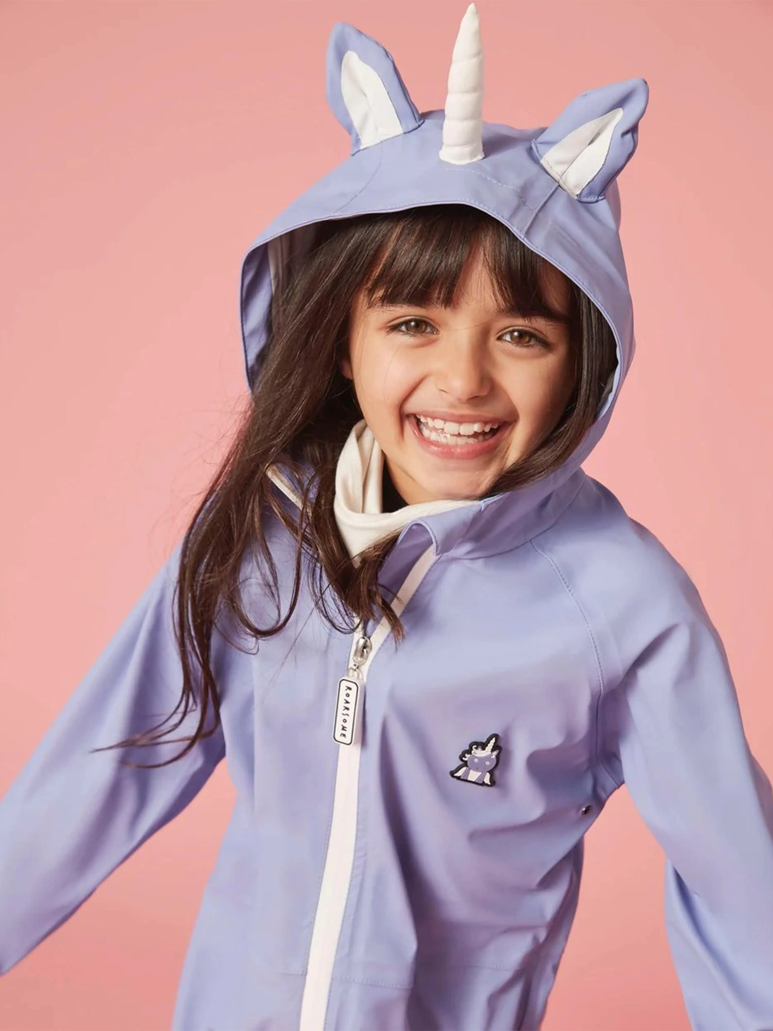 Roarsome Girls Sparkle The Unicorn Puddlesuit in Purple