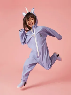 Roarsome Girls Sparkle The Unicorn Puddlesuit in Purple