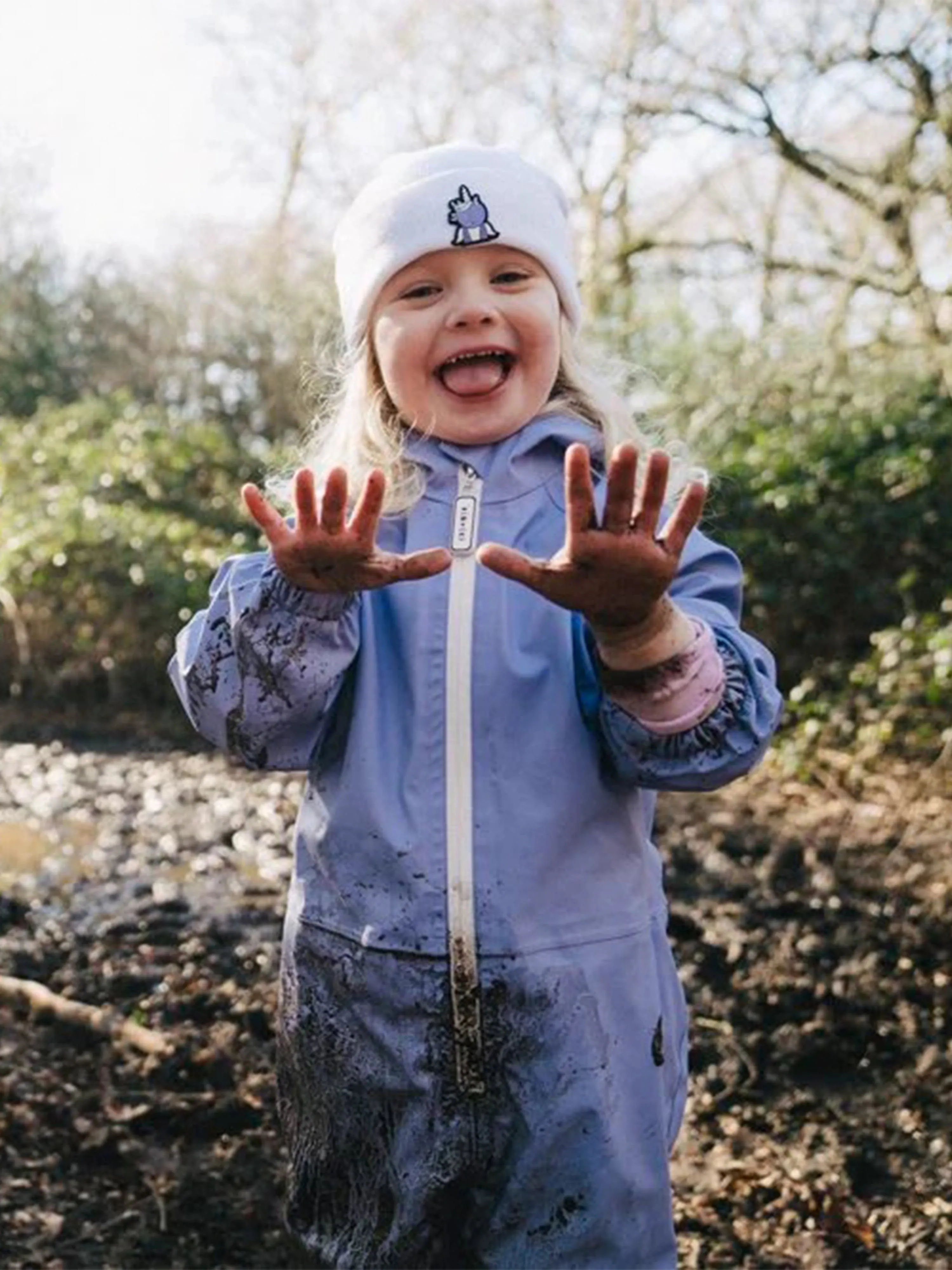 Roarsome Girls Sparkle The Unicorn Puddlesuit in Purple