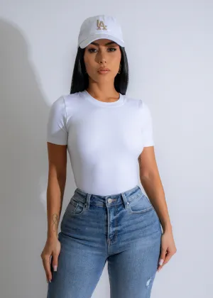 Sculpted Basics Bodysuit White