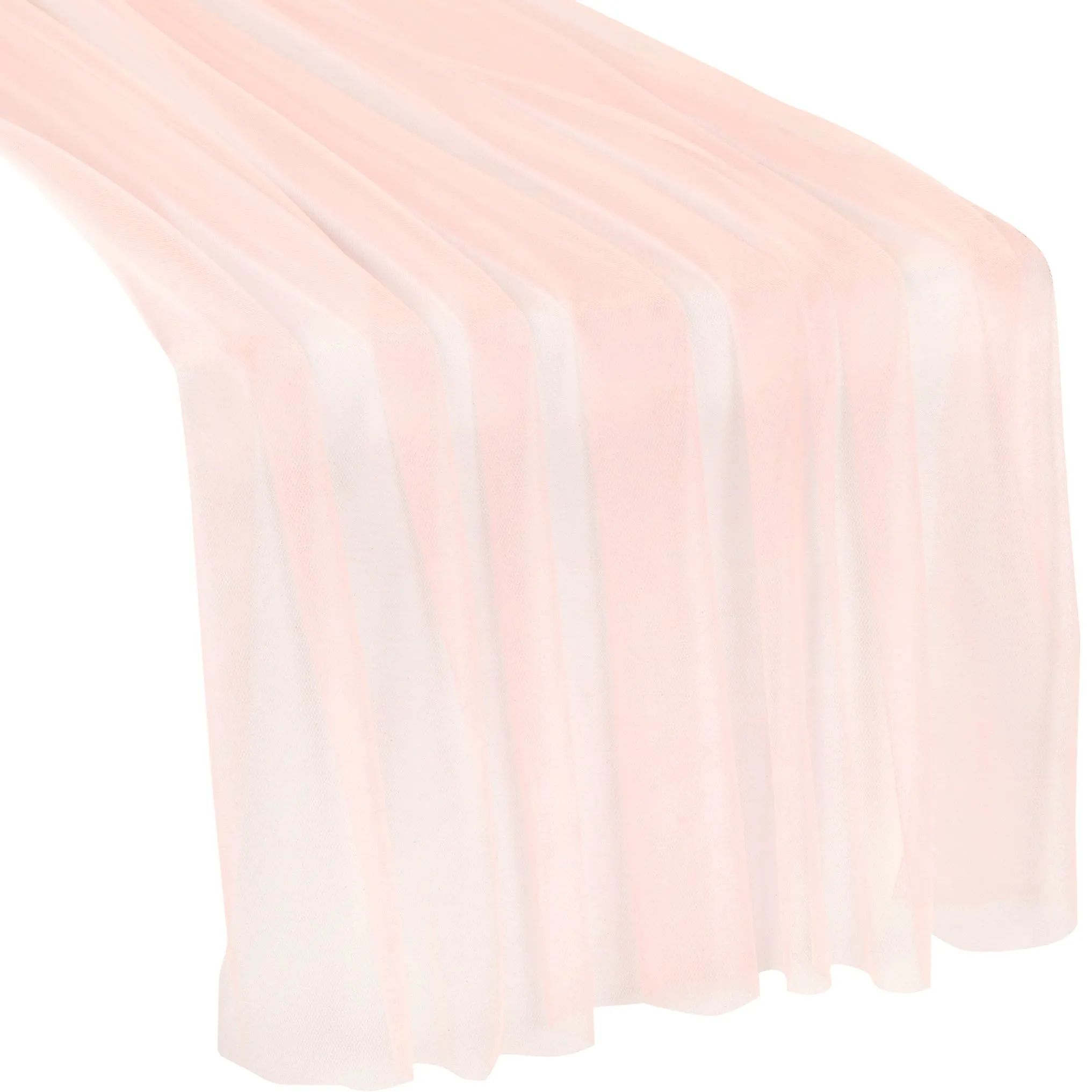 Soft Tulle Table Runner Extra Long 30" x 16ft - Blush