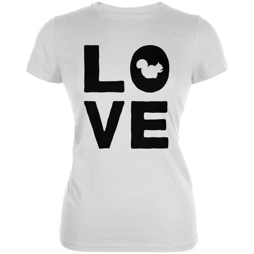 Squirrel Love Juniors Soft T Shirt