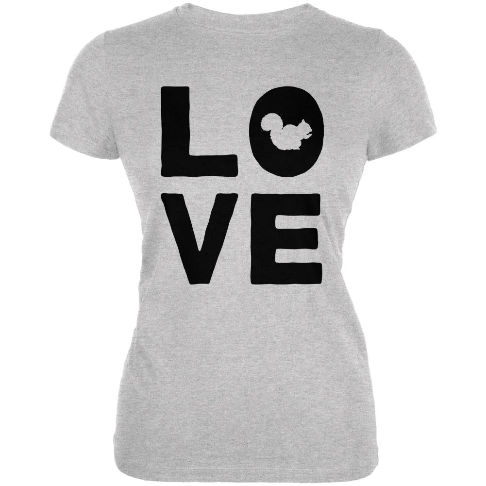 Squirrel Love Juniors Soft T Shirt