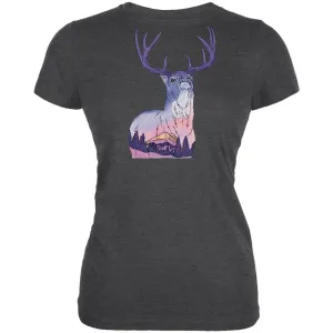 Sunset Buck Juniors Soft T-Shirt